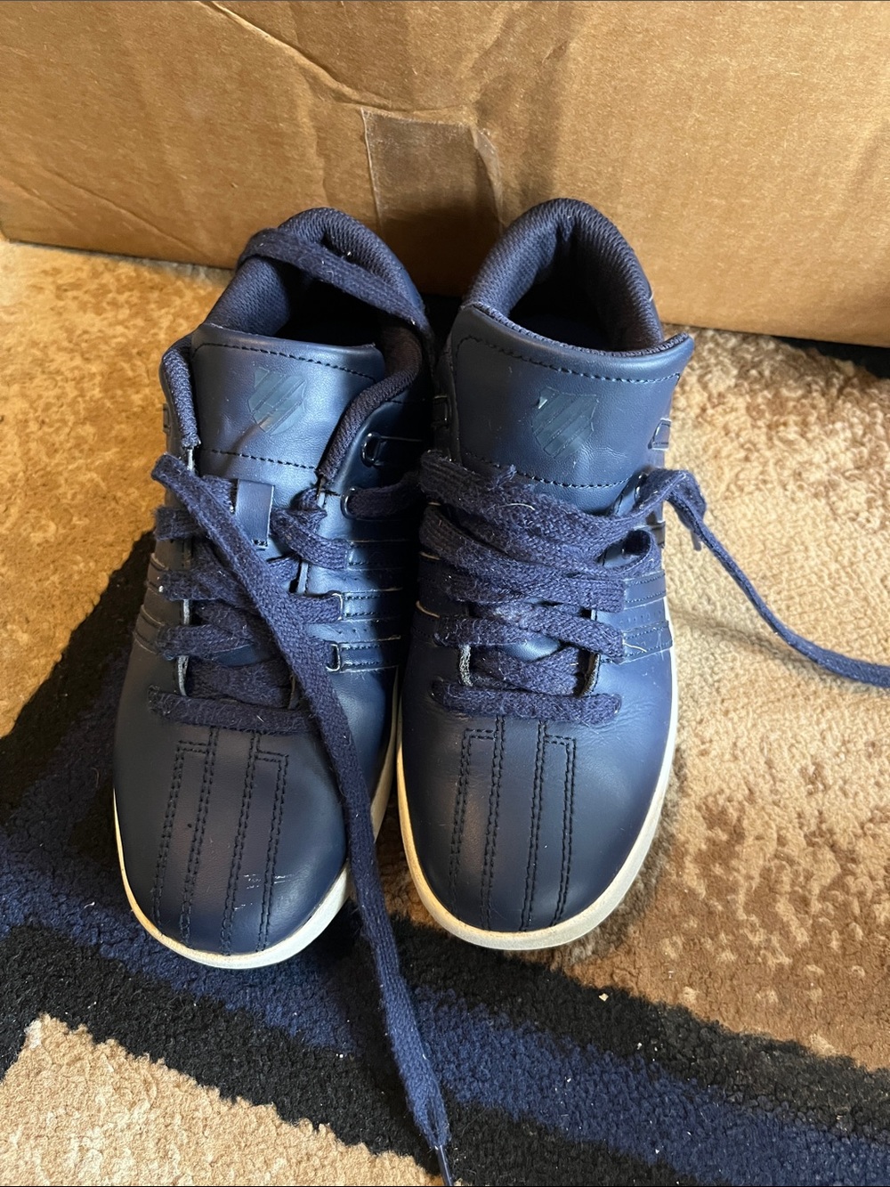 K-Swiss Men's Navy Low-Top Lace-Up Sneakers